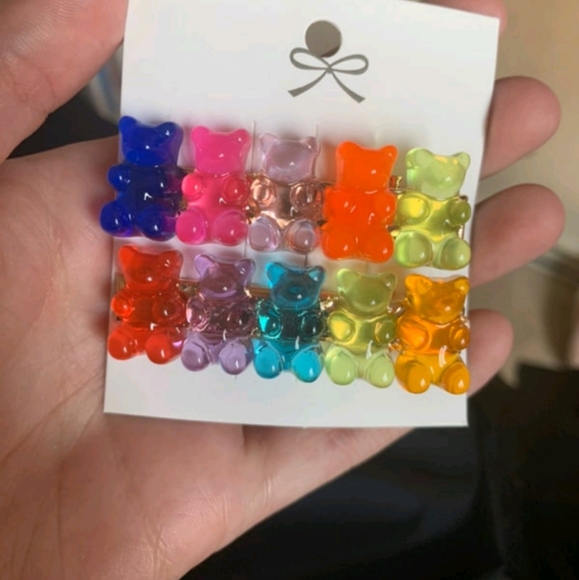 Jelly bear hair clips measuement included - Picture 4 of 7